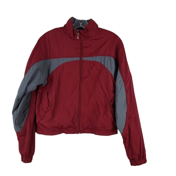 REEBOK Red and Gray Windbreaker Med - Picture 1 of 8